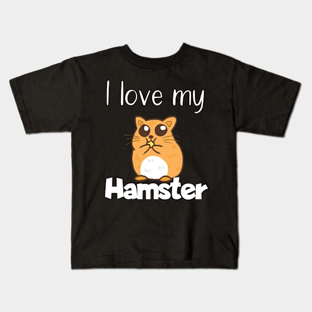 Pet I talk to my hamster Kids T-Shirt by maxcode